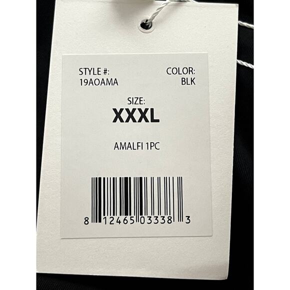 Andie Swim The Amalfi Scoop Neck One Piece Swimsuit Resortwear Black Size XXXL - Picture 5 of 5